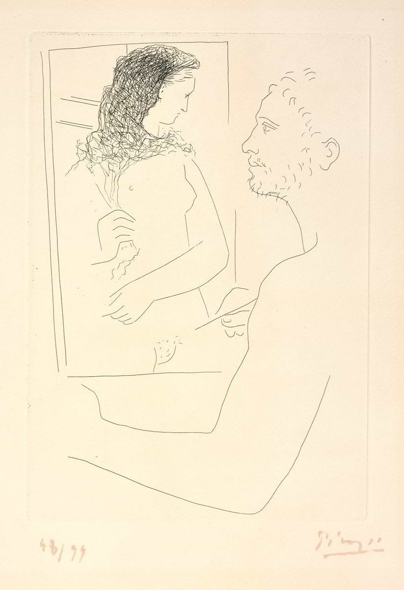 Peintre Devant Son Tableau