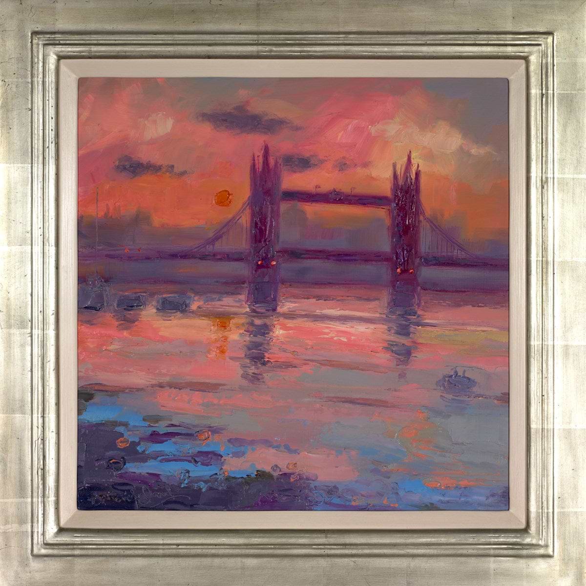 Grey and Pink, Tower Bridge from Bermondsey