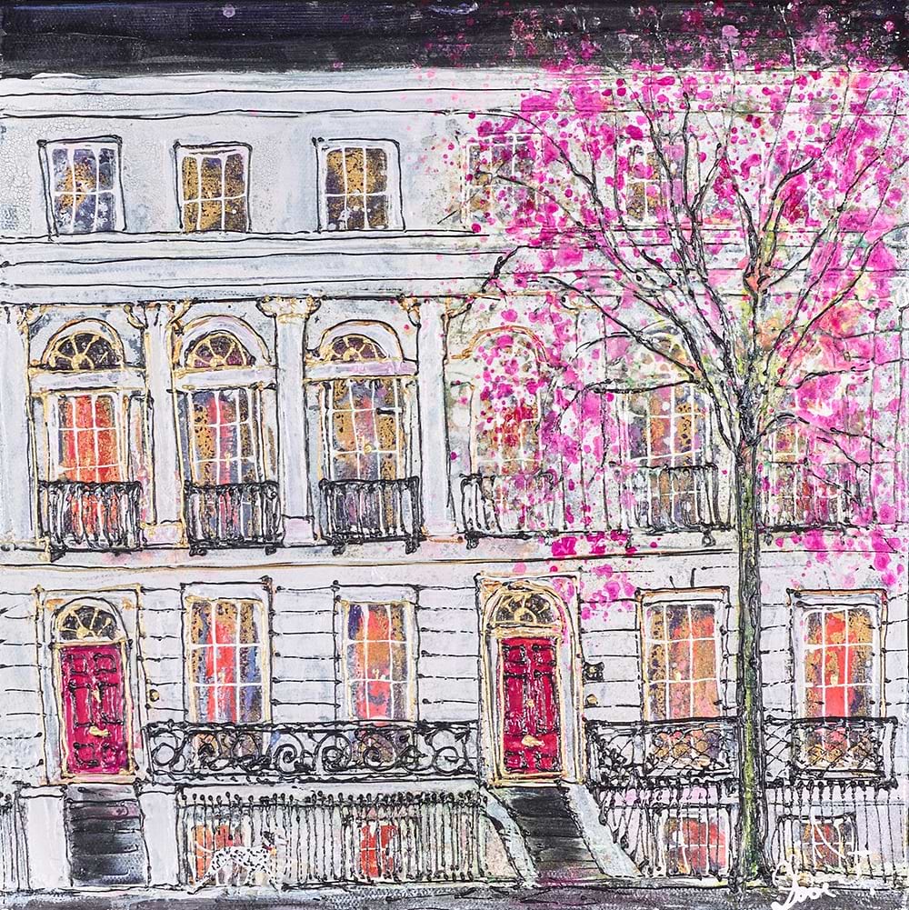 A Pink Snowy Night