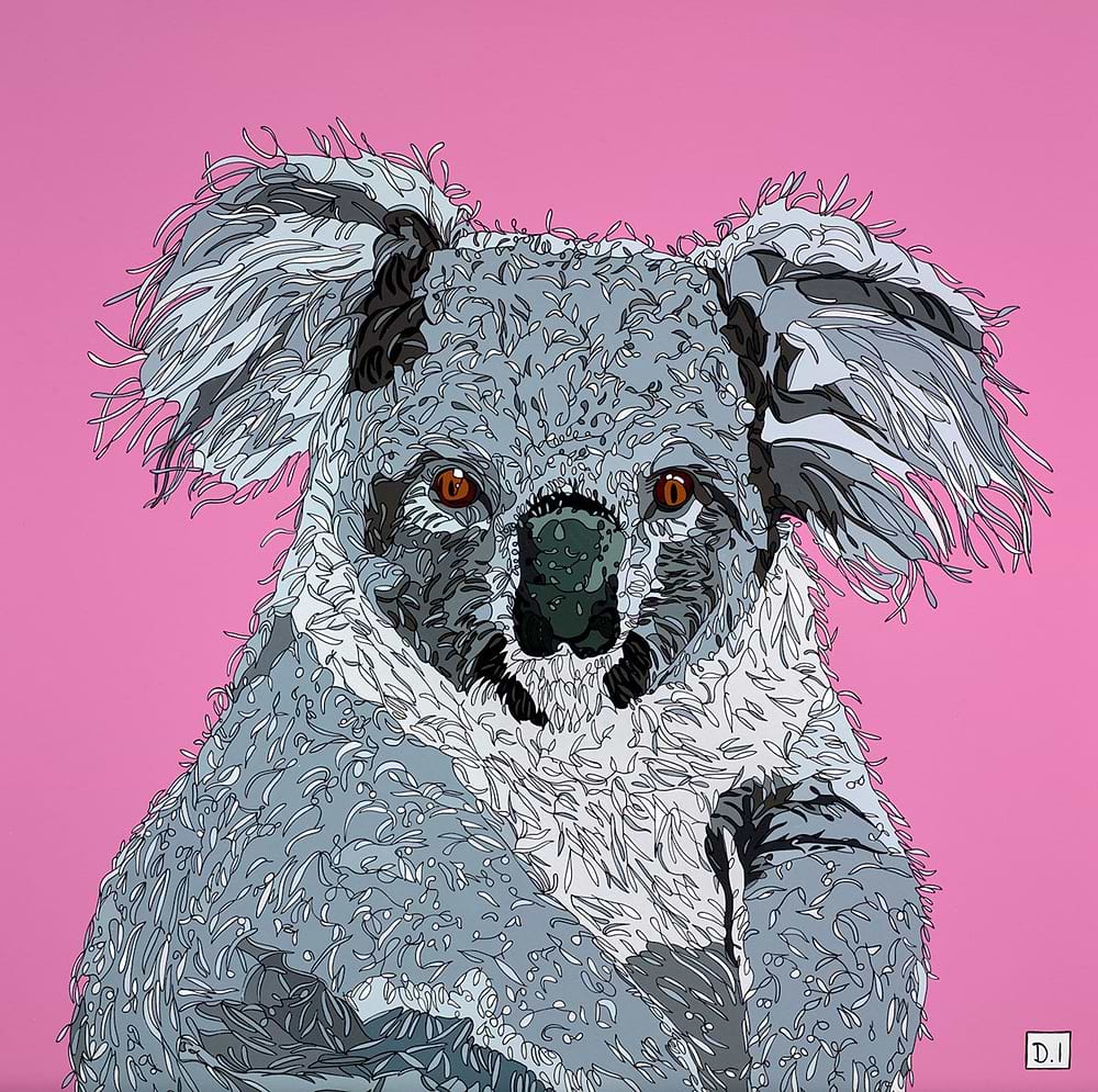 Koala on Pink