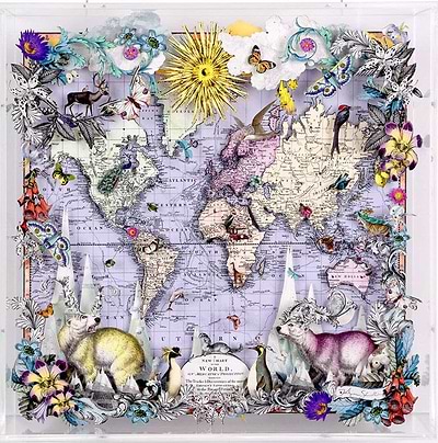 Navigators Floating Map - Polar Bear Discoveries of the World