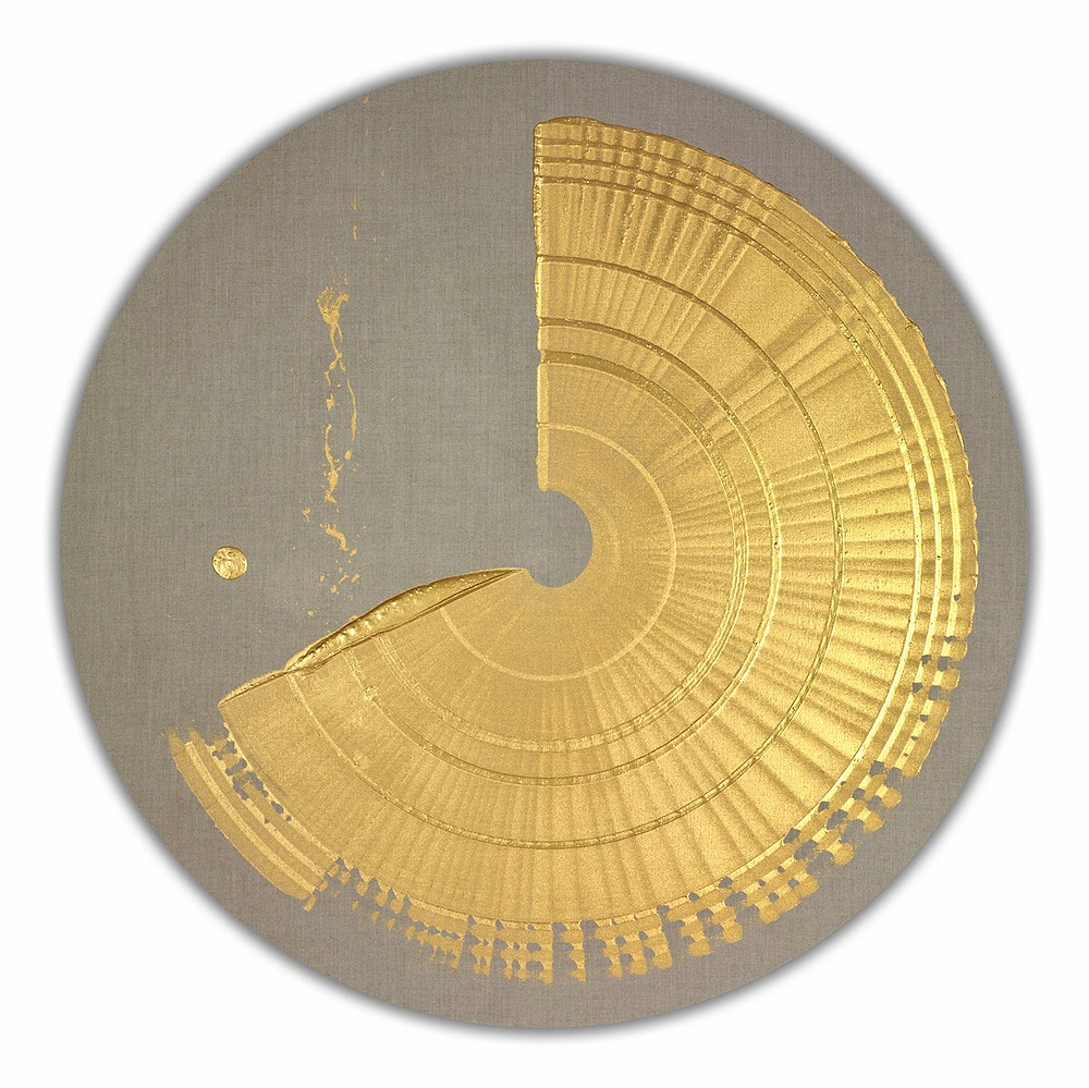 Circular Brushstroke - Gold
