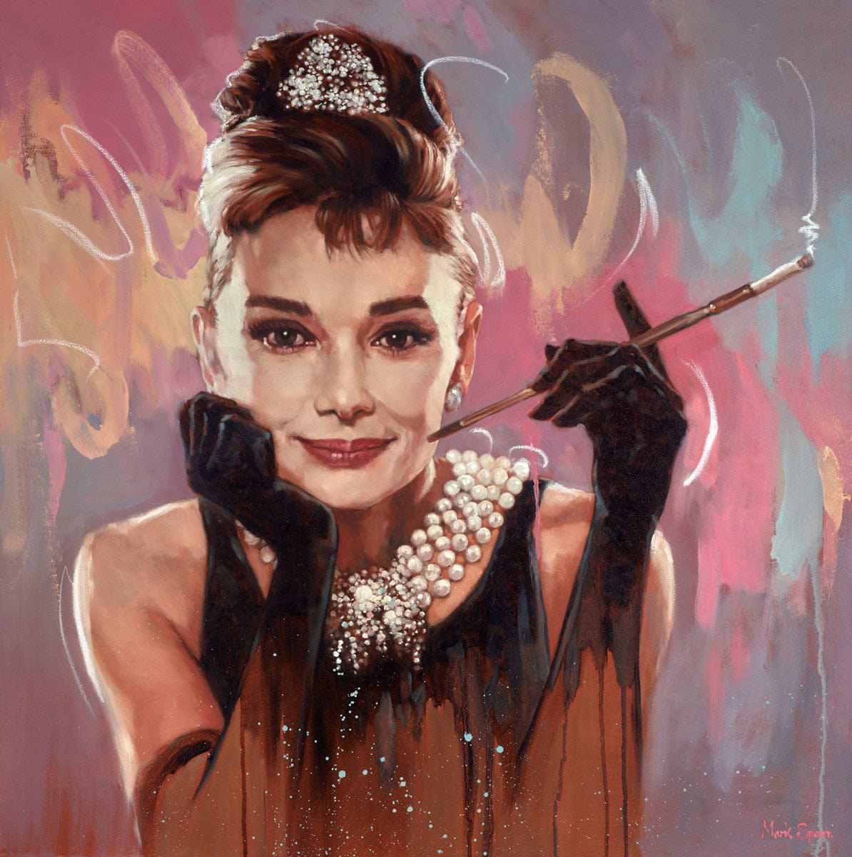 Audery Hepburn with Cigarette
