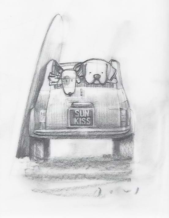Fiat 500 on Beach X