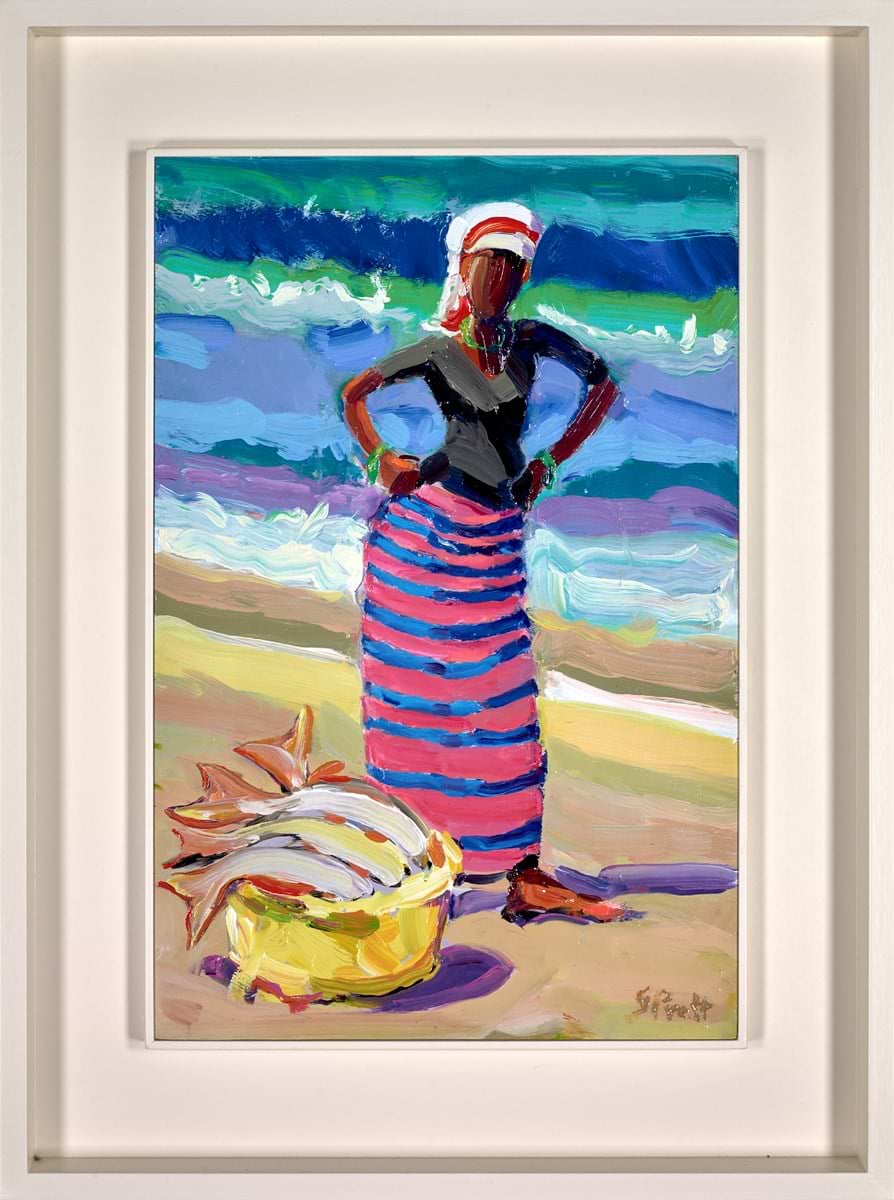 Fisherwoman , Tangi Beach