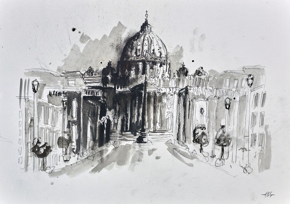 St Pauls Cathedral (sketch)