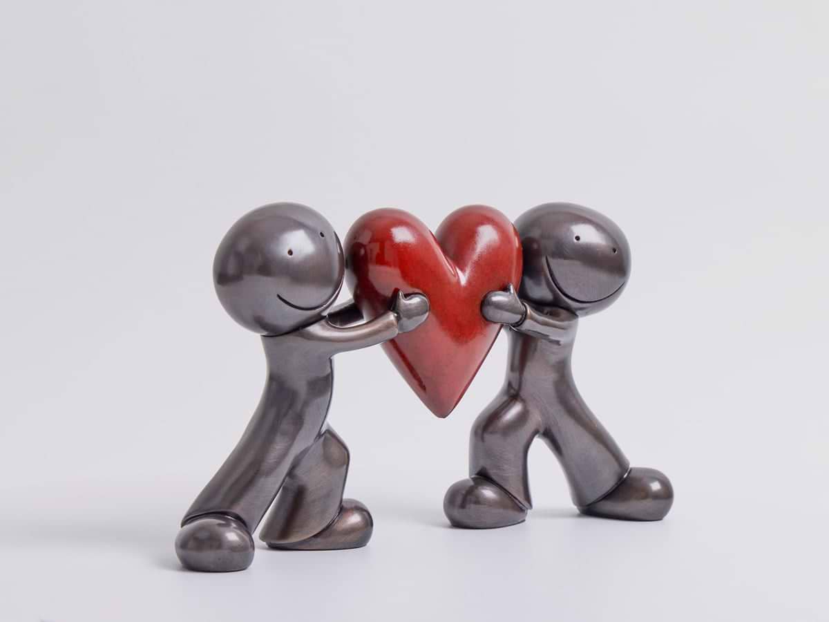 Heart to Heart (Bronze) (Framed)