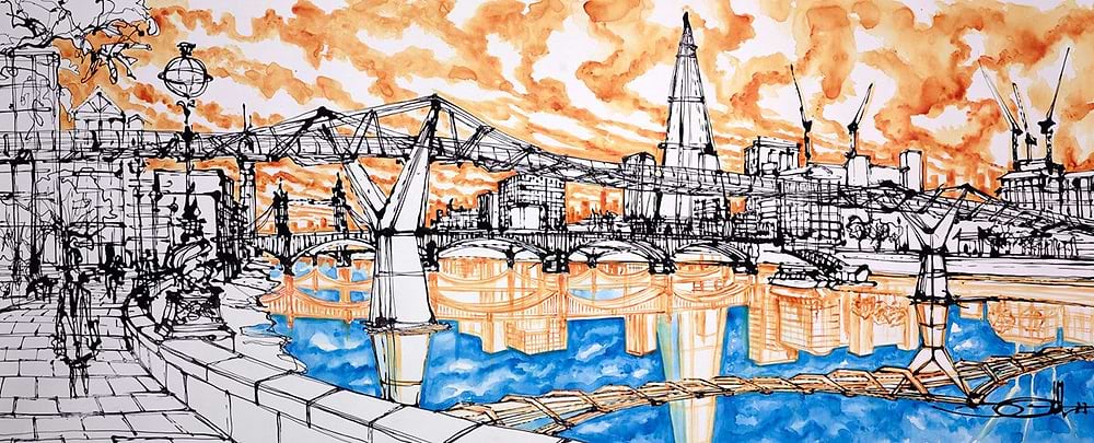 Millenium Crossing By Paul's Walk