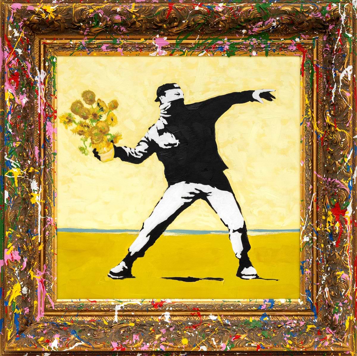 Flower Thrower | Mr. Brainwash – Clarendon Fine Art
