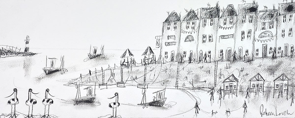 Houses at the Harbour (sketch)