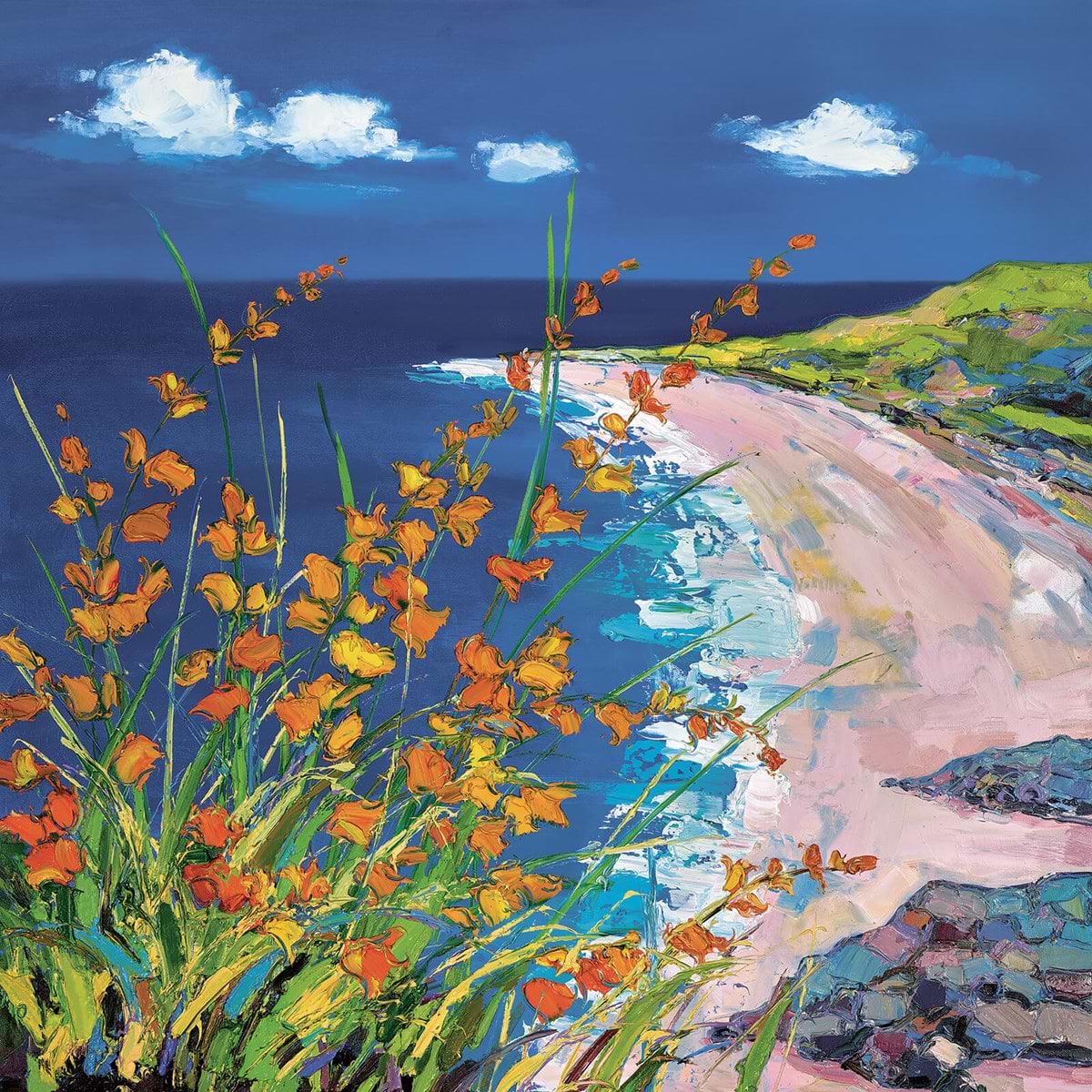 Summer Flowers by the Beach