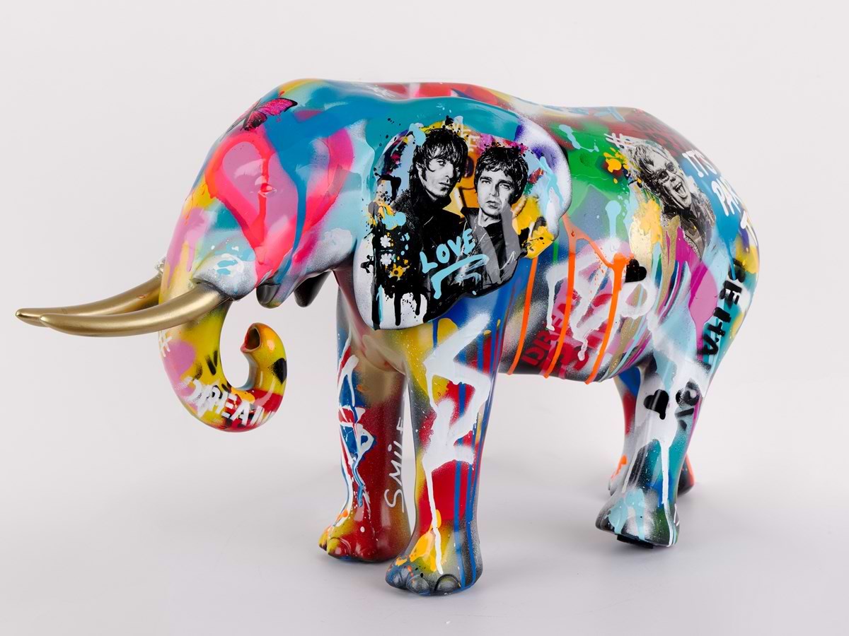 Keep Smiling - Elephant (Framed)