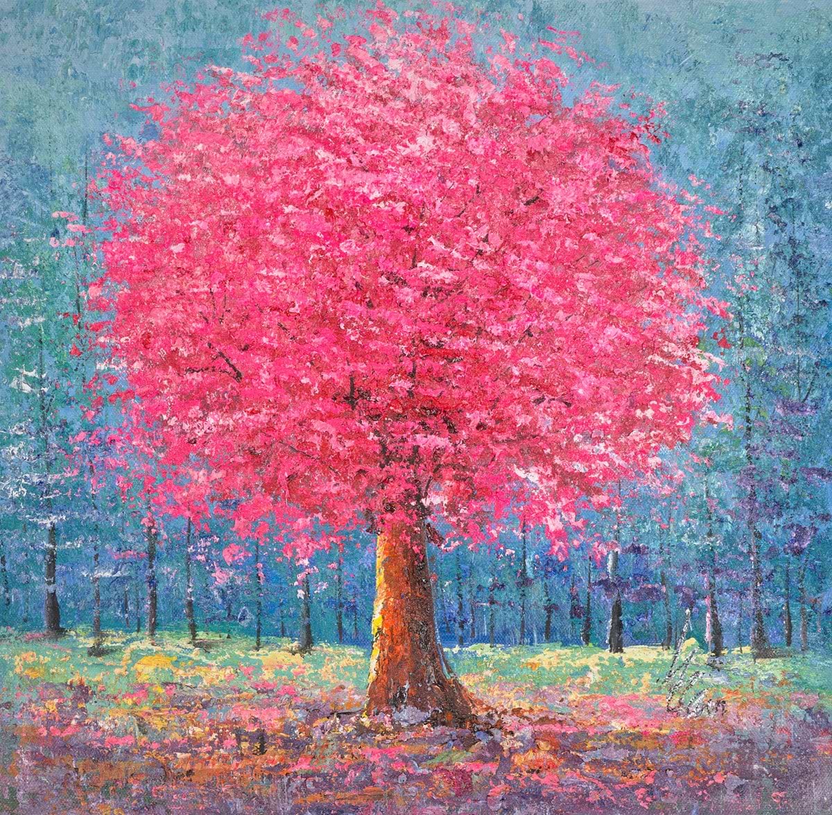 Bright Pink Tree