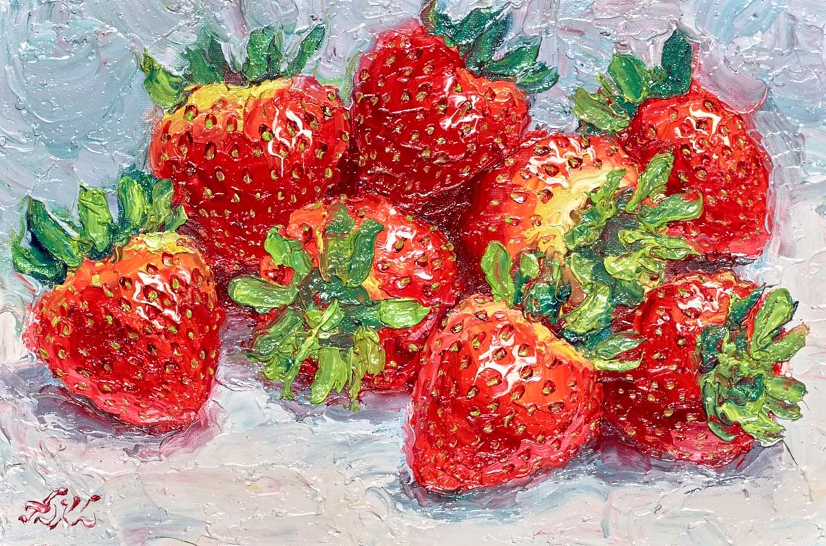 Strawberries X | Lana Okiro – Clarendon Fine Art