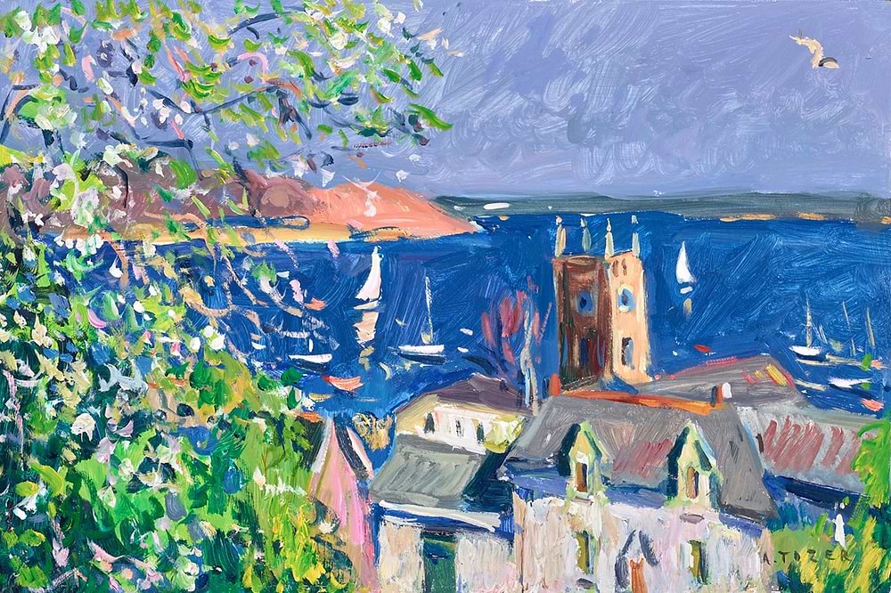 Spring breeze across the harbour, Falmouth