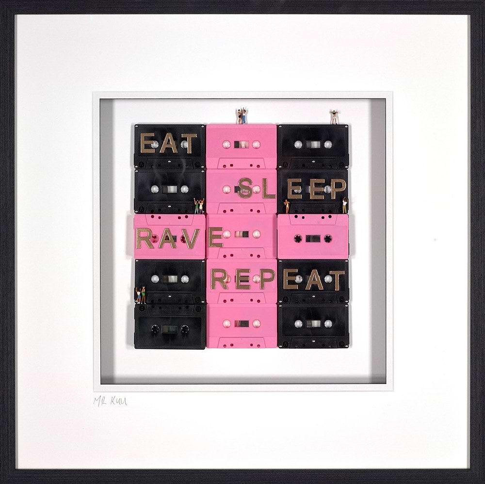 Eat Sleep Rave Repeat (Framed)