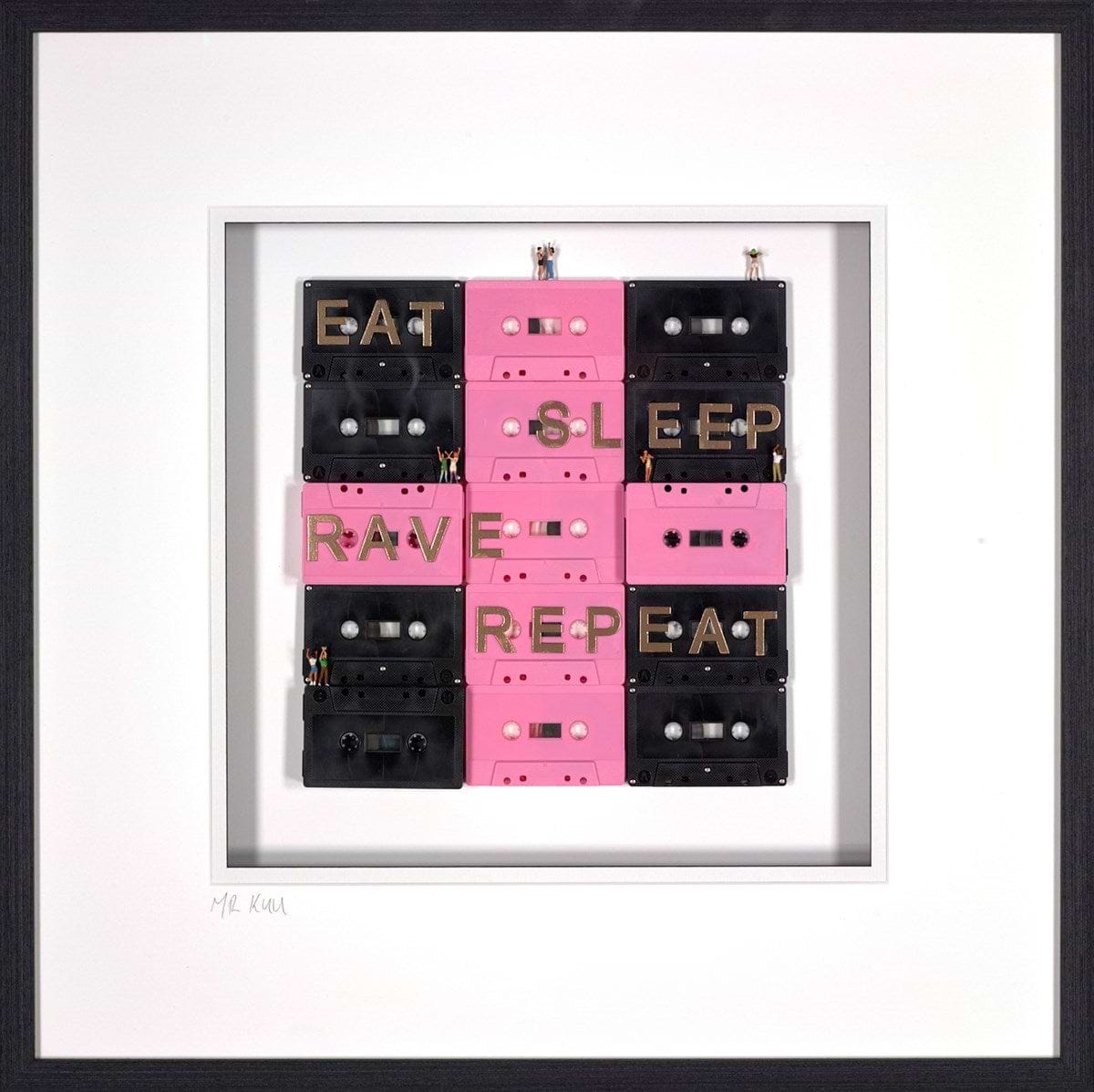 Eat Sleep Rave Repeat (Framed)
