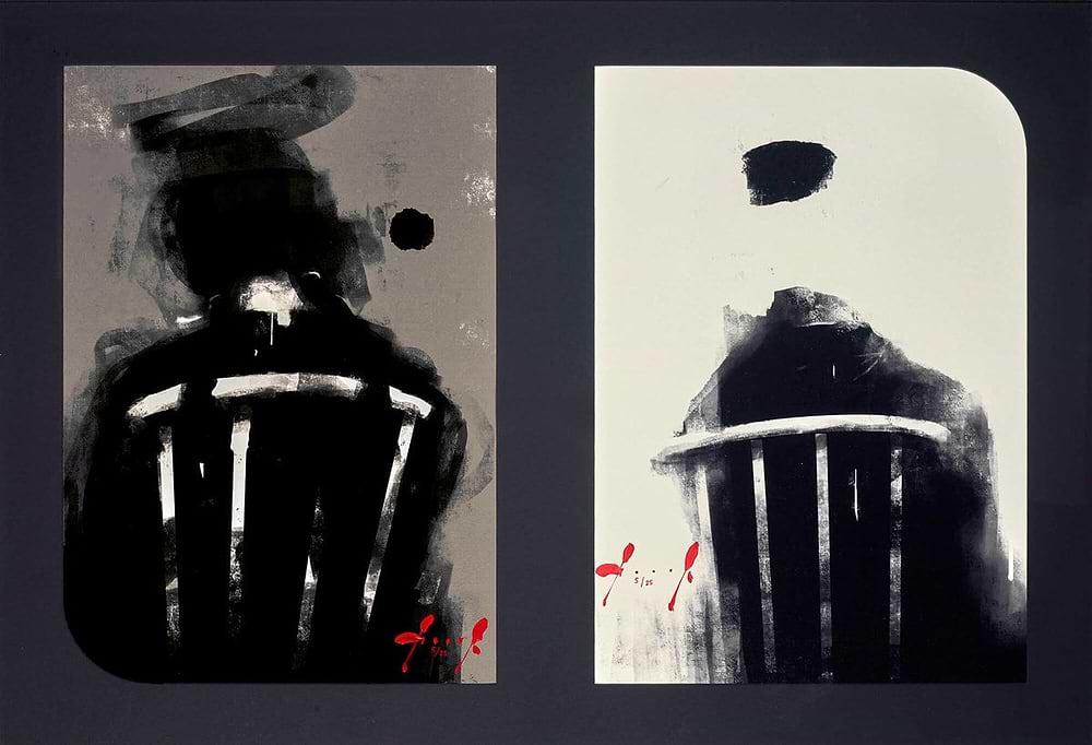 Akashik III & IV Diptych