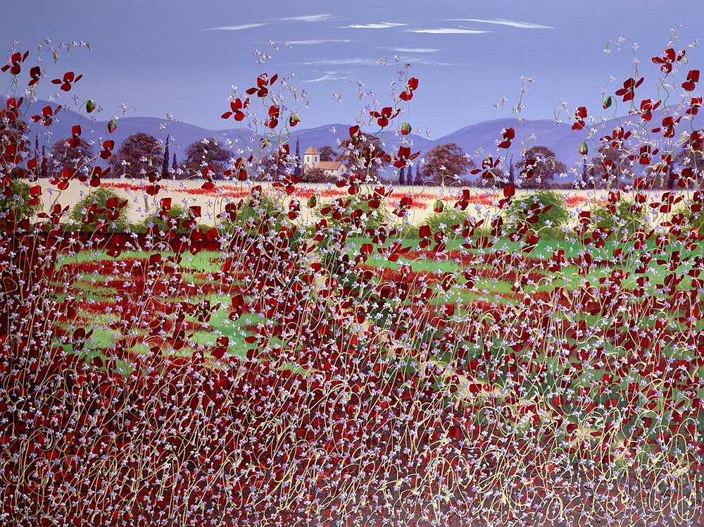 Poppies and Bluebells