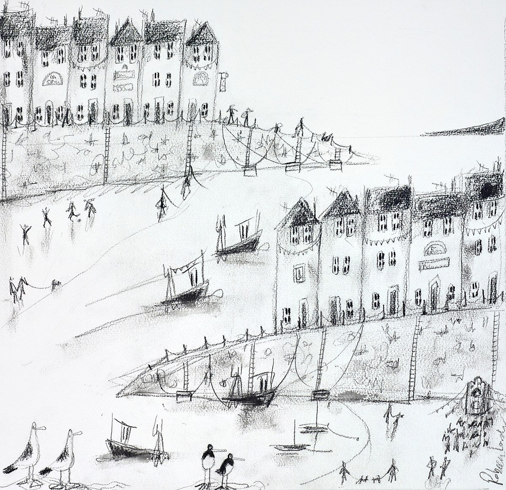 Houses at the Harbour II (sketch)