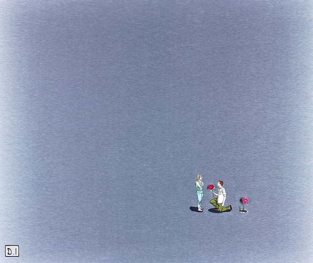 Man With Flowers IV