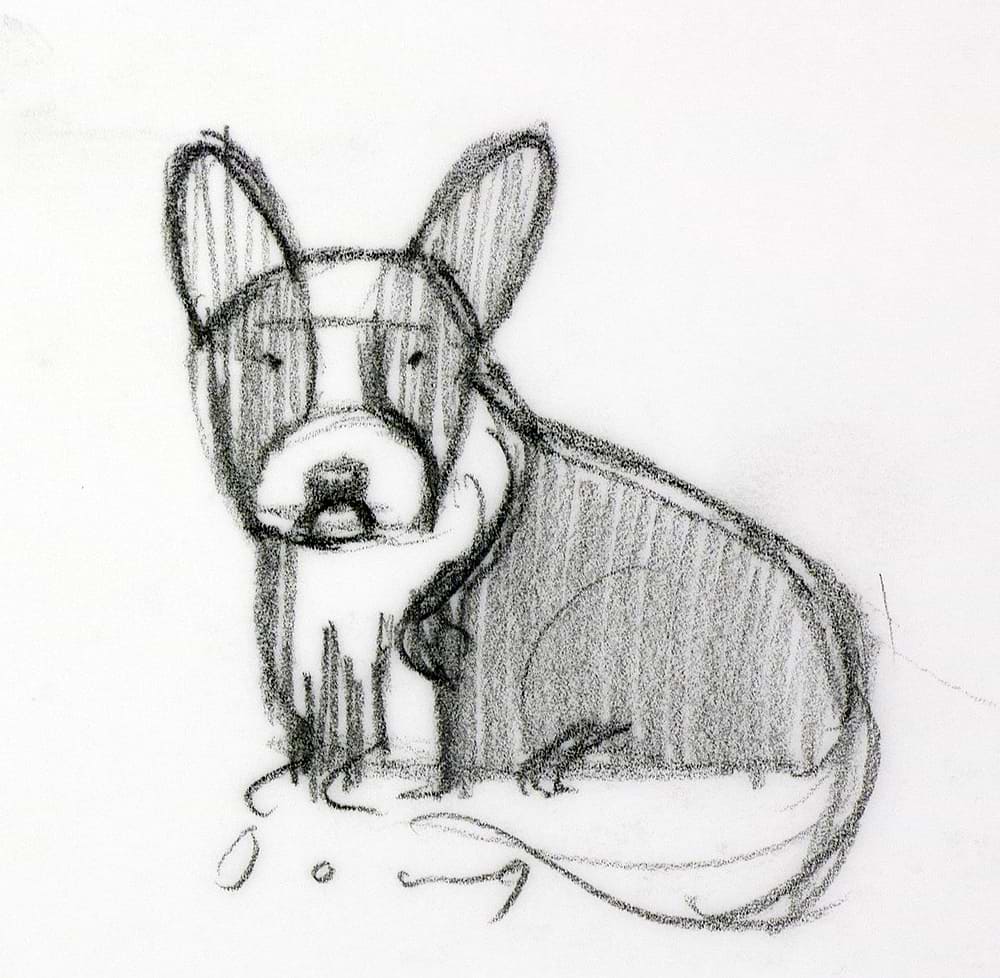 Garden Party Corgi Study II