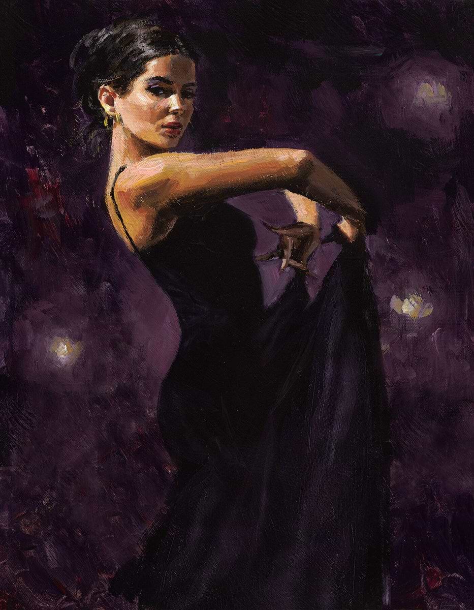 Colours Of Flamenco (Purple) | Fabian Perez – Clarendon Fine Art