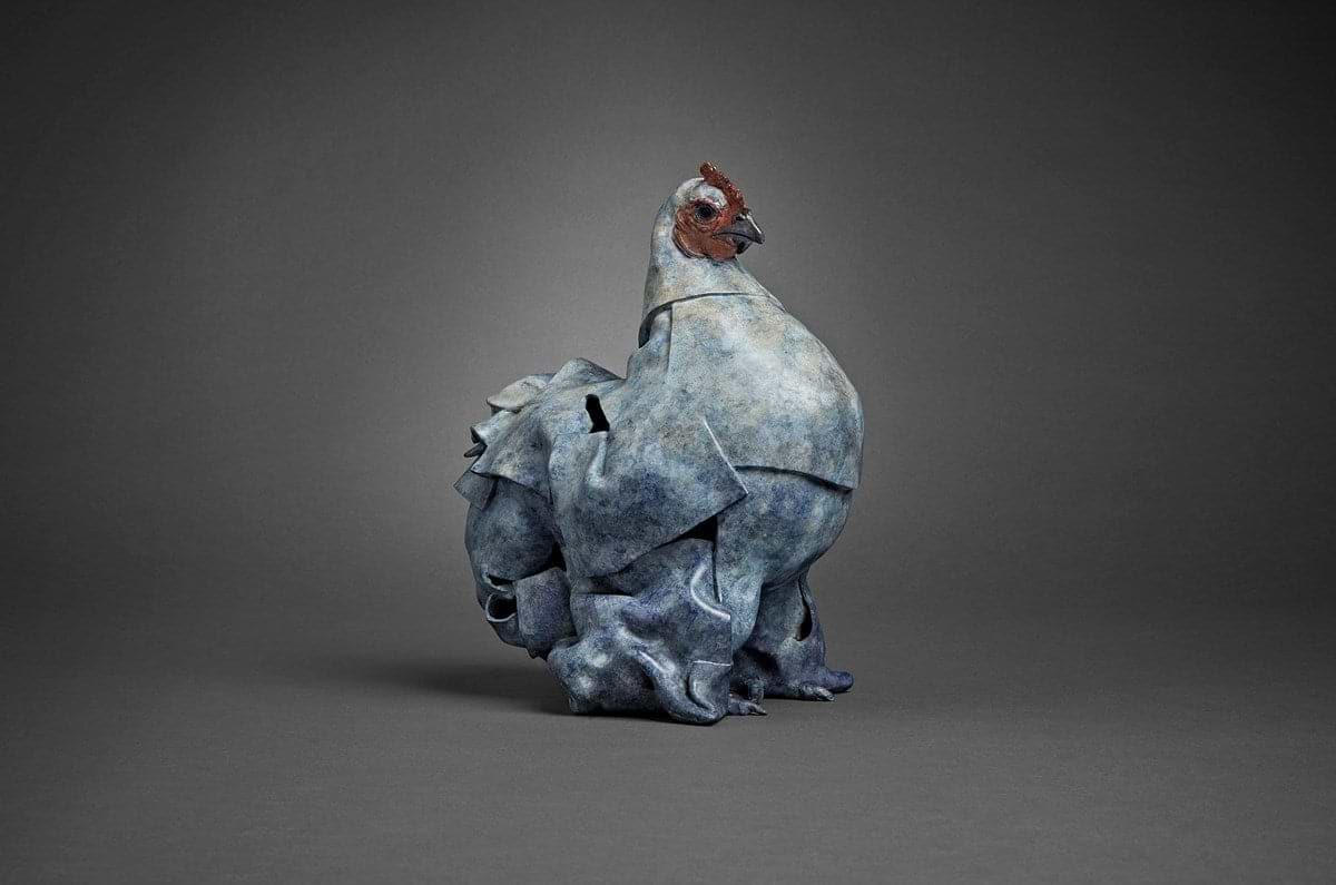 Lavender Pekin Bantam (Framed)