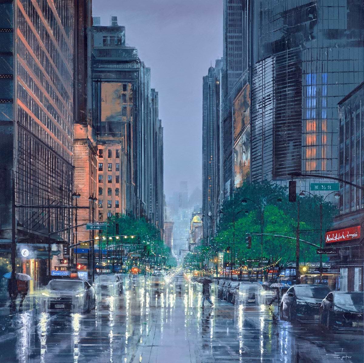 鉛筆画「My rainy day」　B5大サイズ The Beauty Of A Rainy Day | Ziv Cooper – Clarendon Fine Art