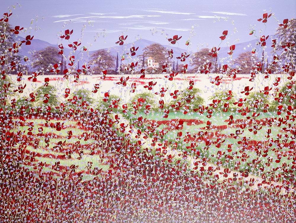 Radiant Red Poppies V