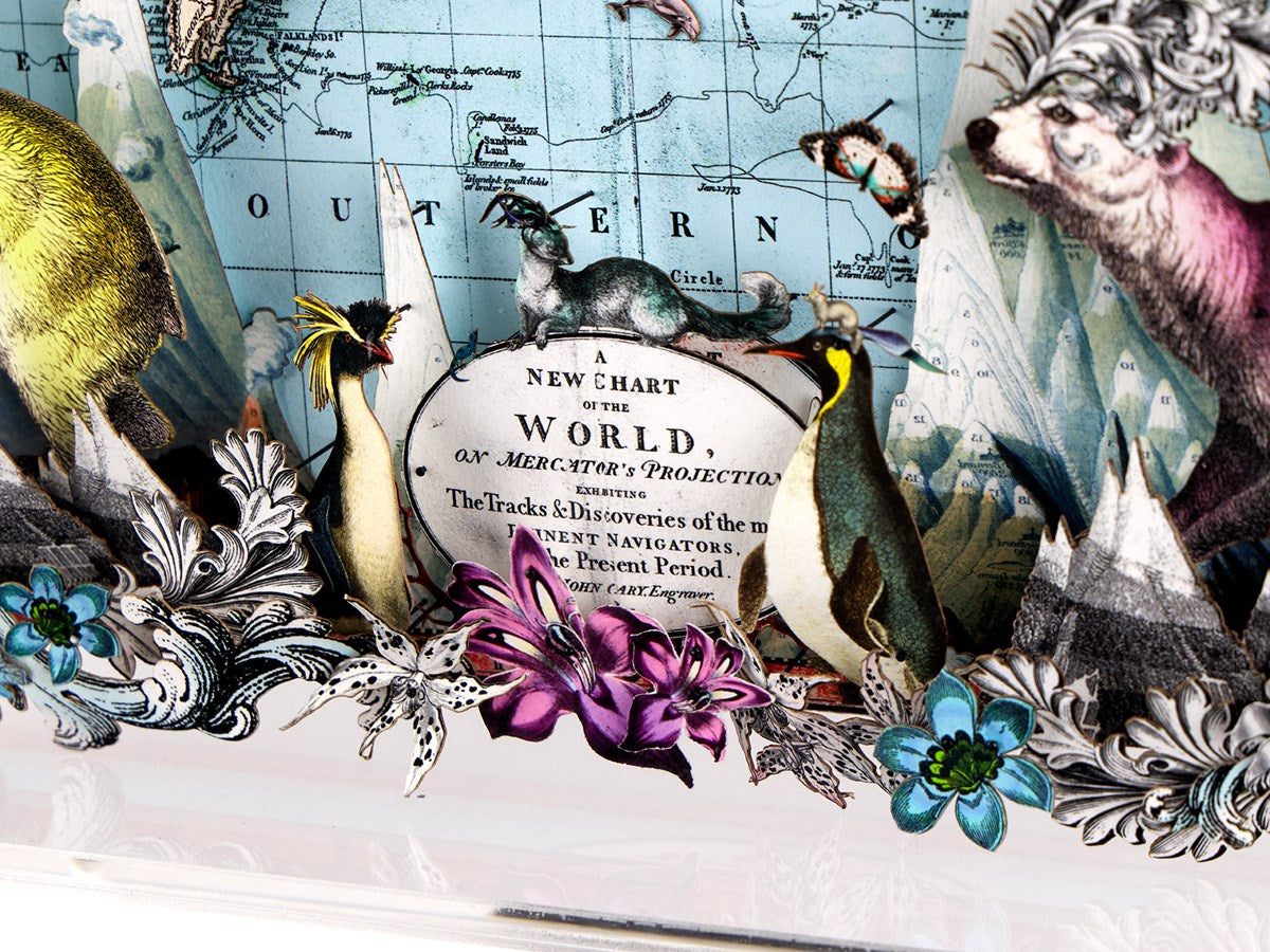 Navigators Floating Map - Polar Bear Discoveries of the world (Left)