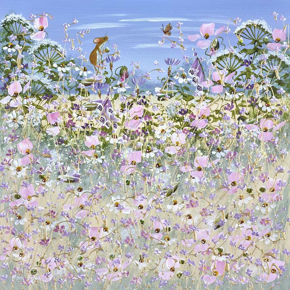 Fieldmouse and Wildflowers