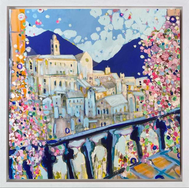 The Italian Balcony, Cinque Terre (Framed)