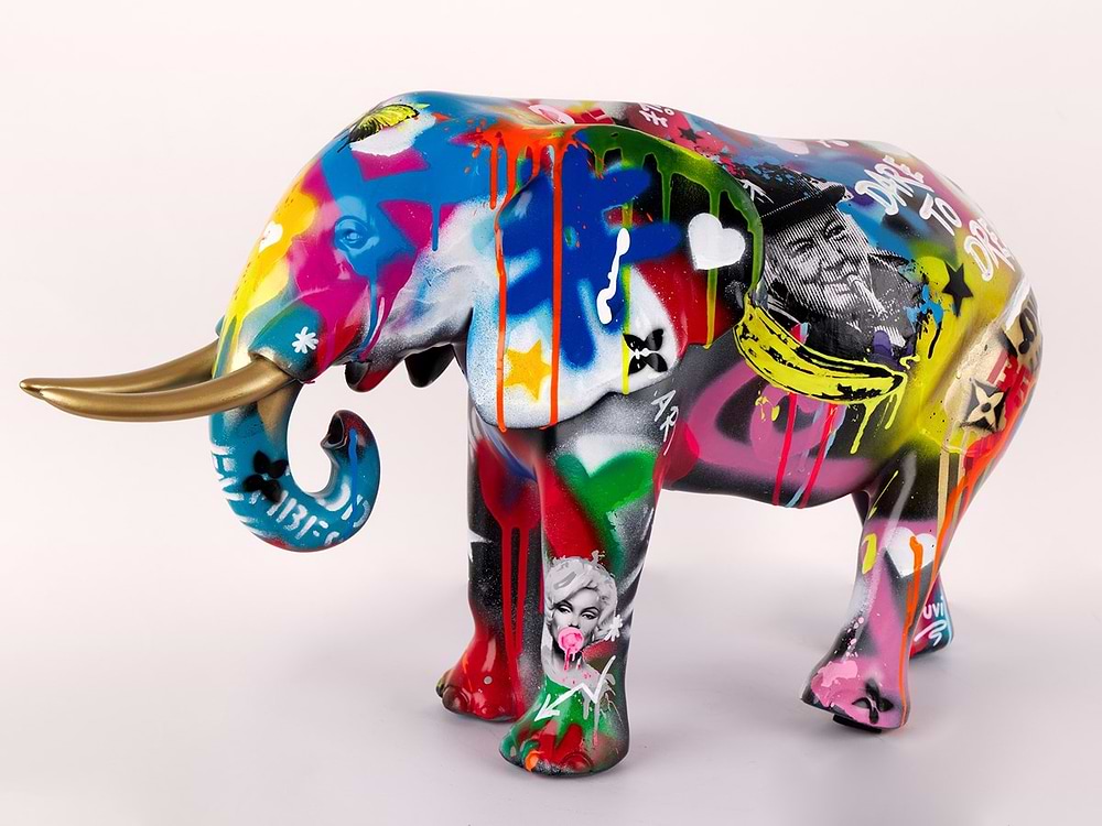 Dare to Dream - Elephant (Framed)