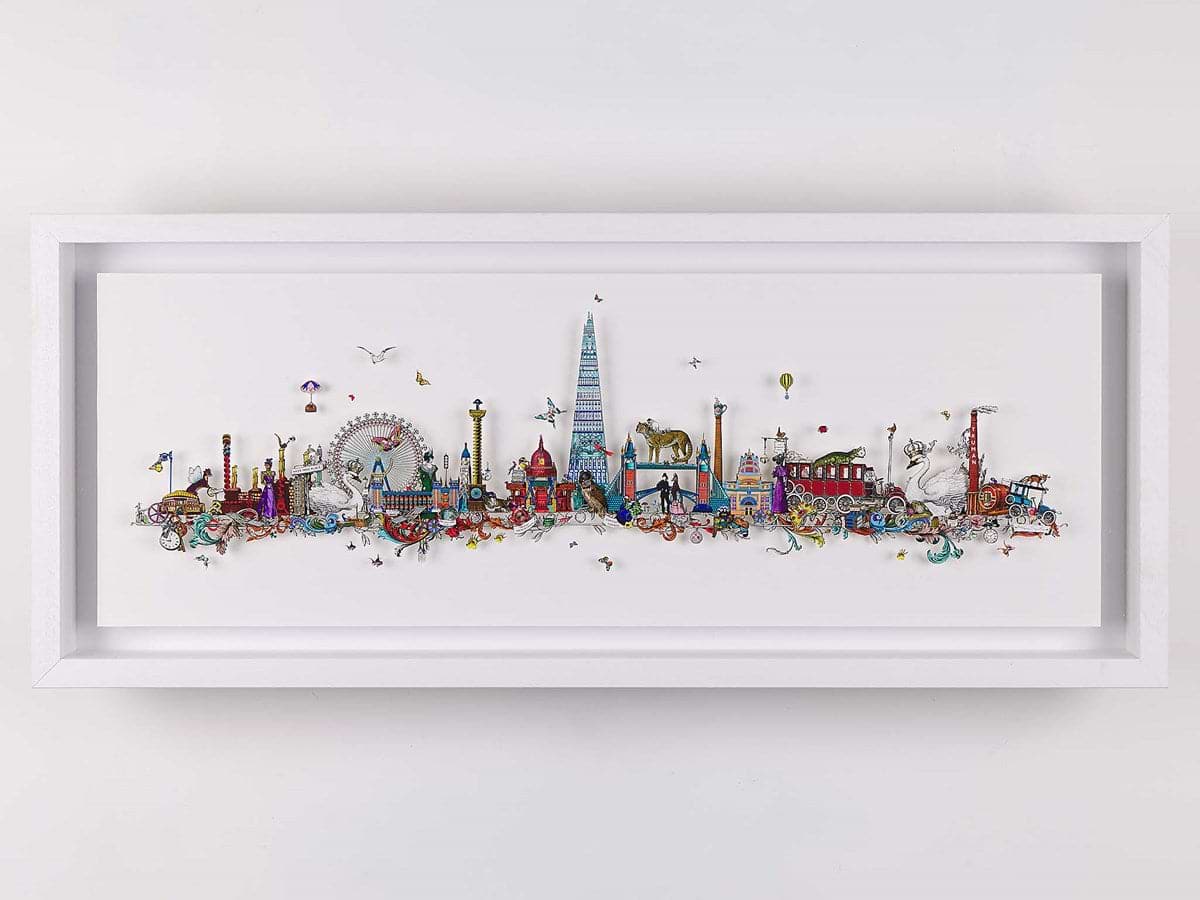 London Skyline - Kettir og Kongar (Framed)