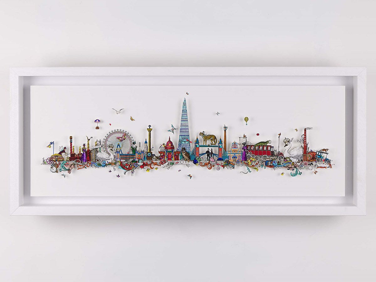 London Skyline - Kettir og Kongar (Framed)