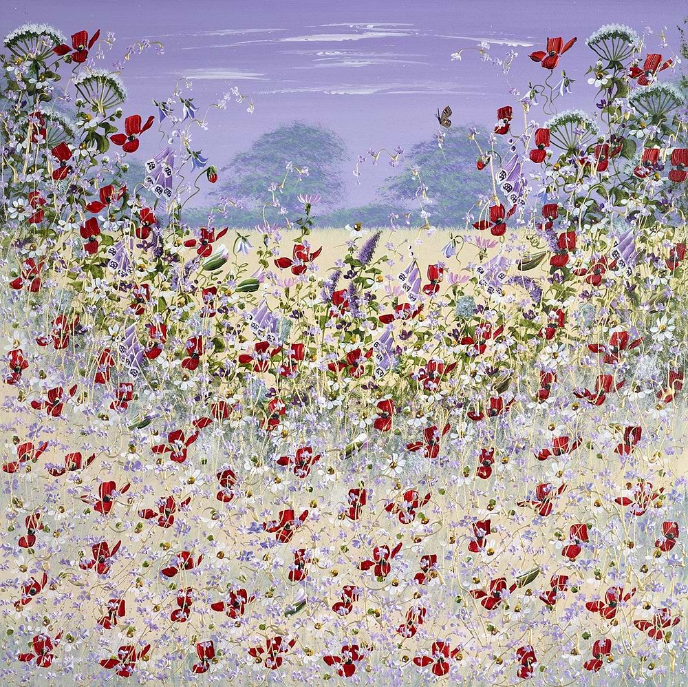 Poppies and Bluebells III