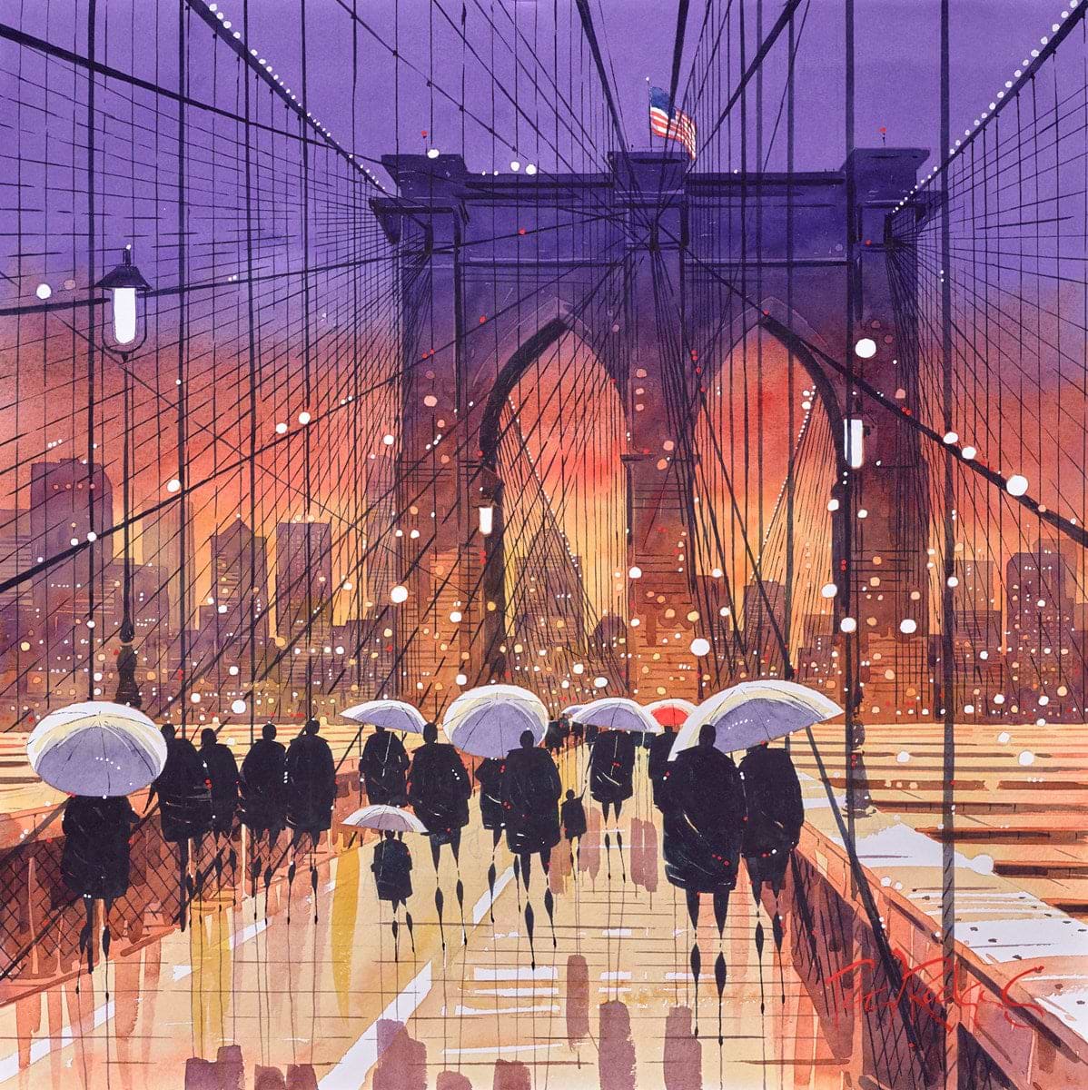 Bridge and Brollies - New York