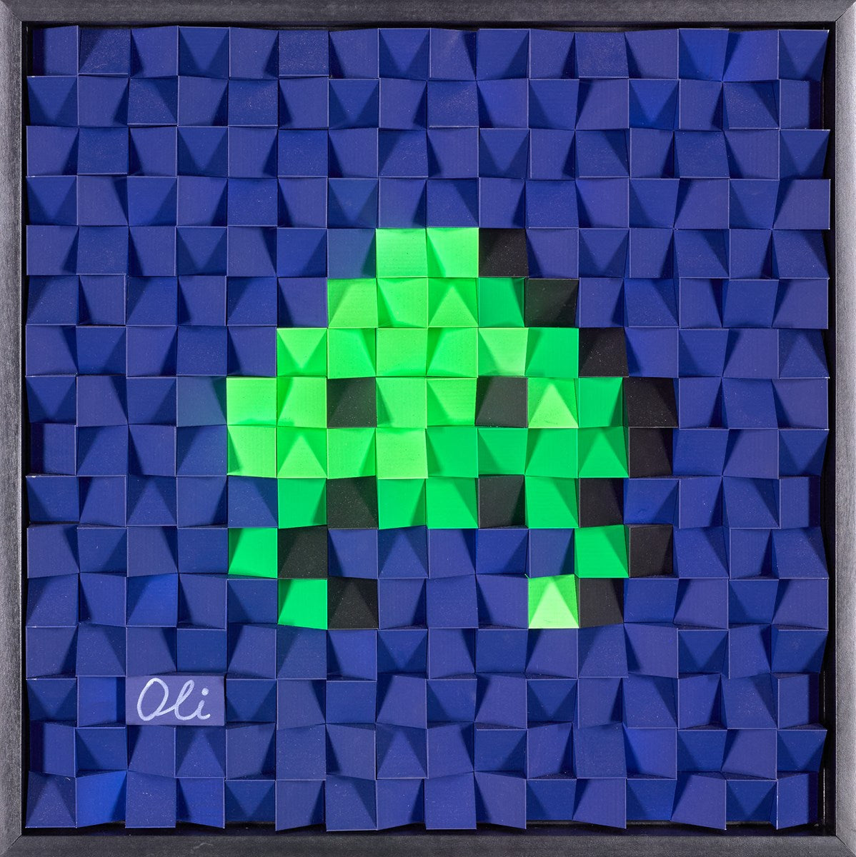 Space Invader (Green) | Oli Arshinov – Clarendon Fine Art