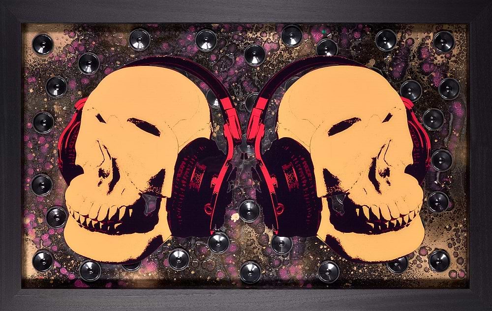 Music Lover-Double Skulls (Yellow)