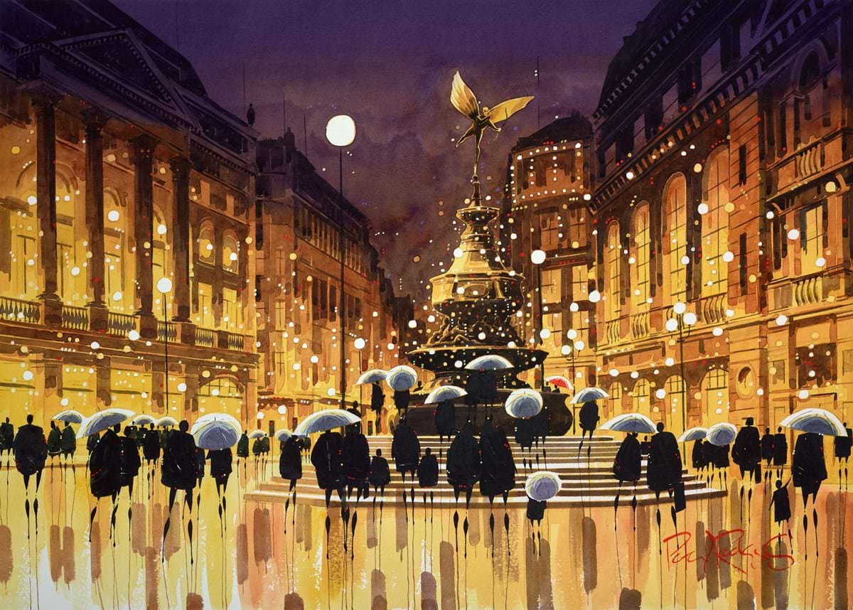 Evening, Piccadilly Circus - London