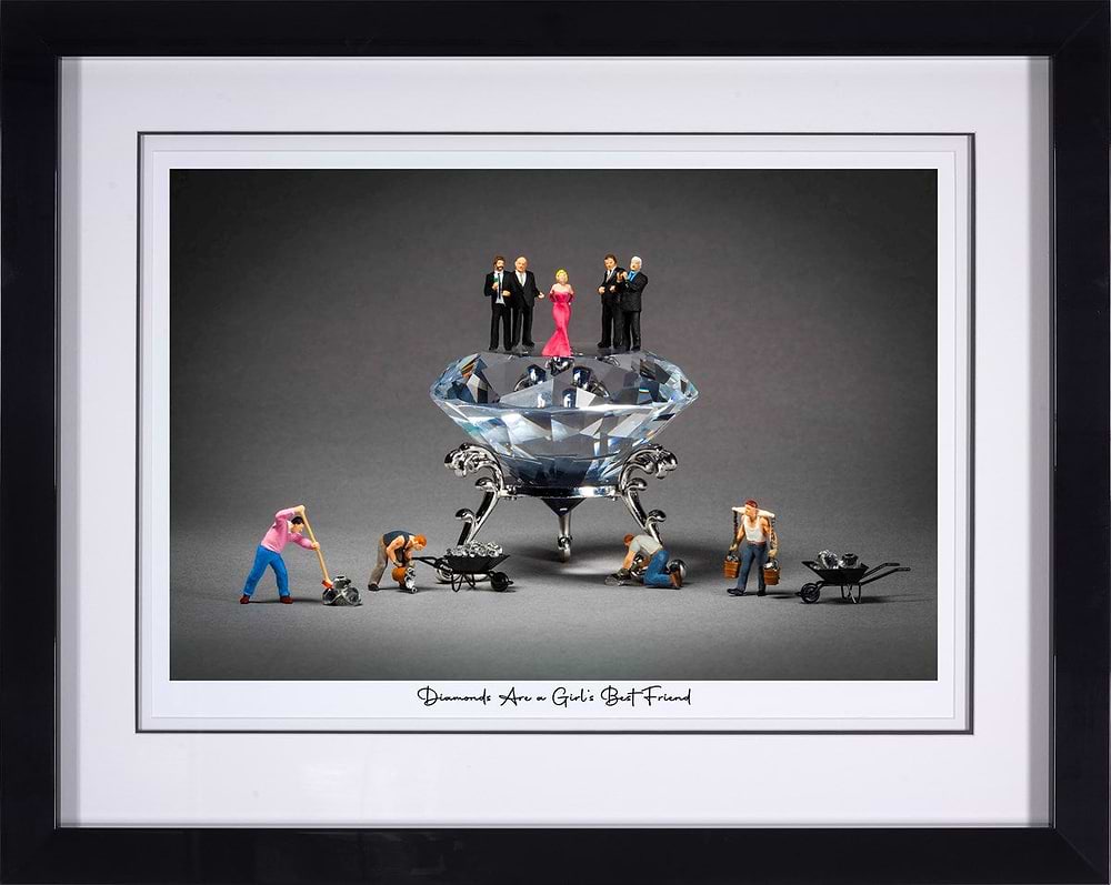 Diamonds Are A Girl's Best Friend (Framed)