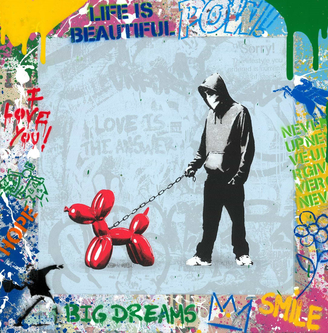 Banksy Dog Walker