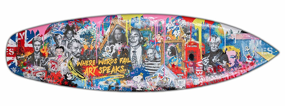 Where Words fail Art Speaks - Surfboard