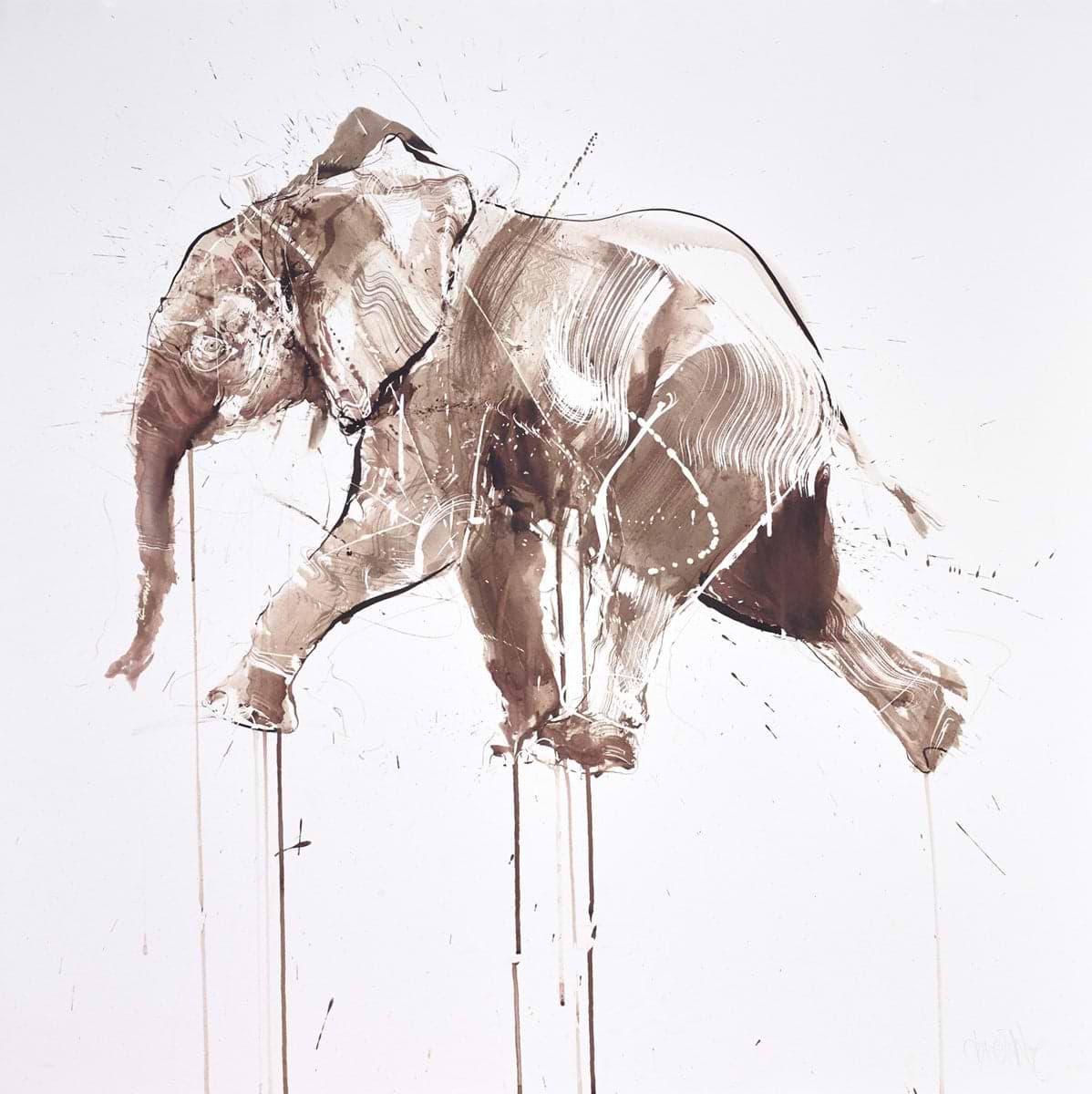 Walking Elephant II | Dave White – Clarendon Fine Art