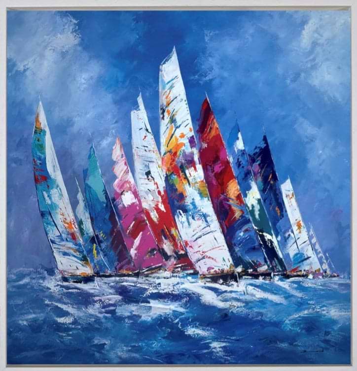 Sailing Ahead IV (Framed)