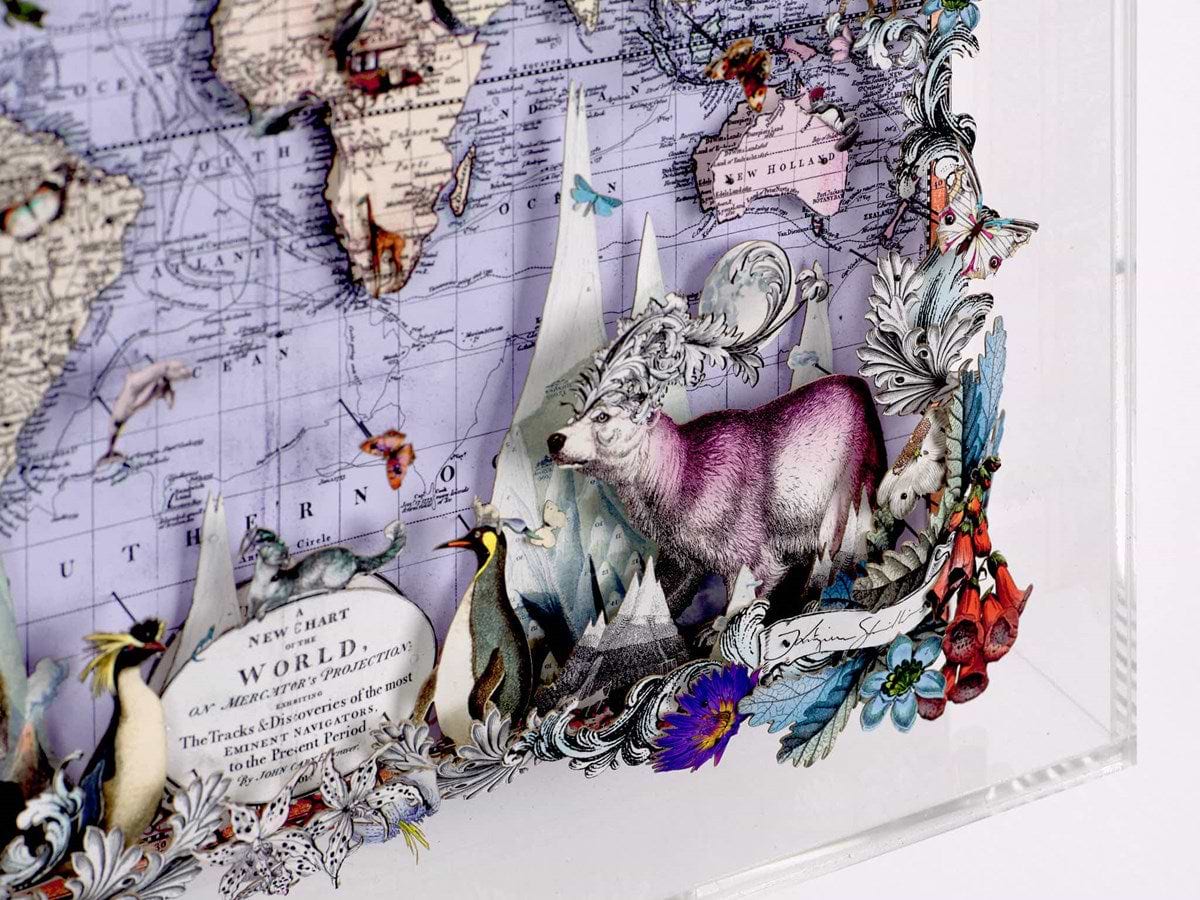 Navigators Floating Map - Polar Bear Discoveries of the World (Detail1)