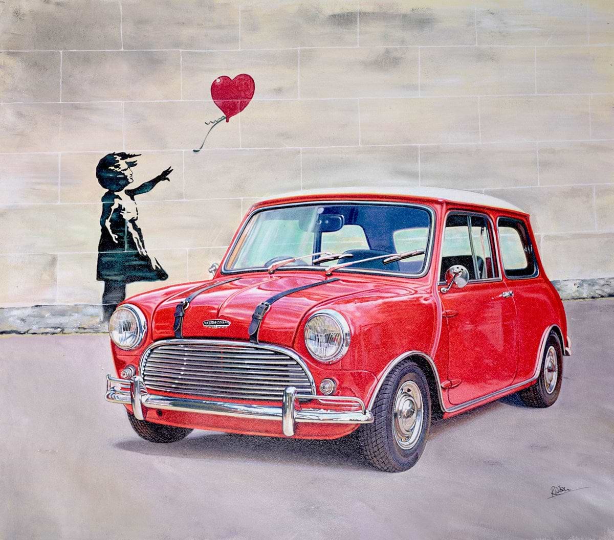 1967 Banksy Balloon Girl Red Mini