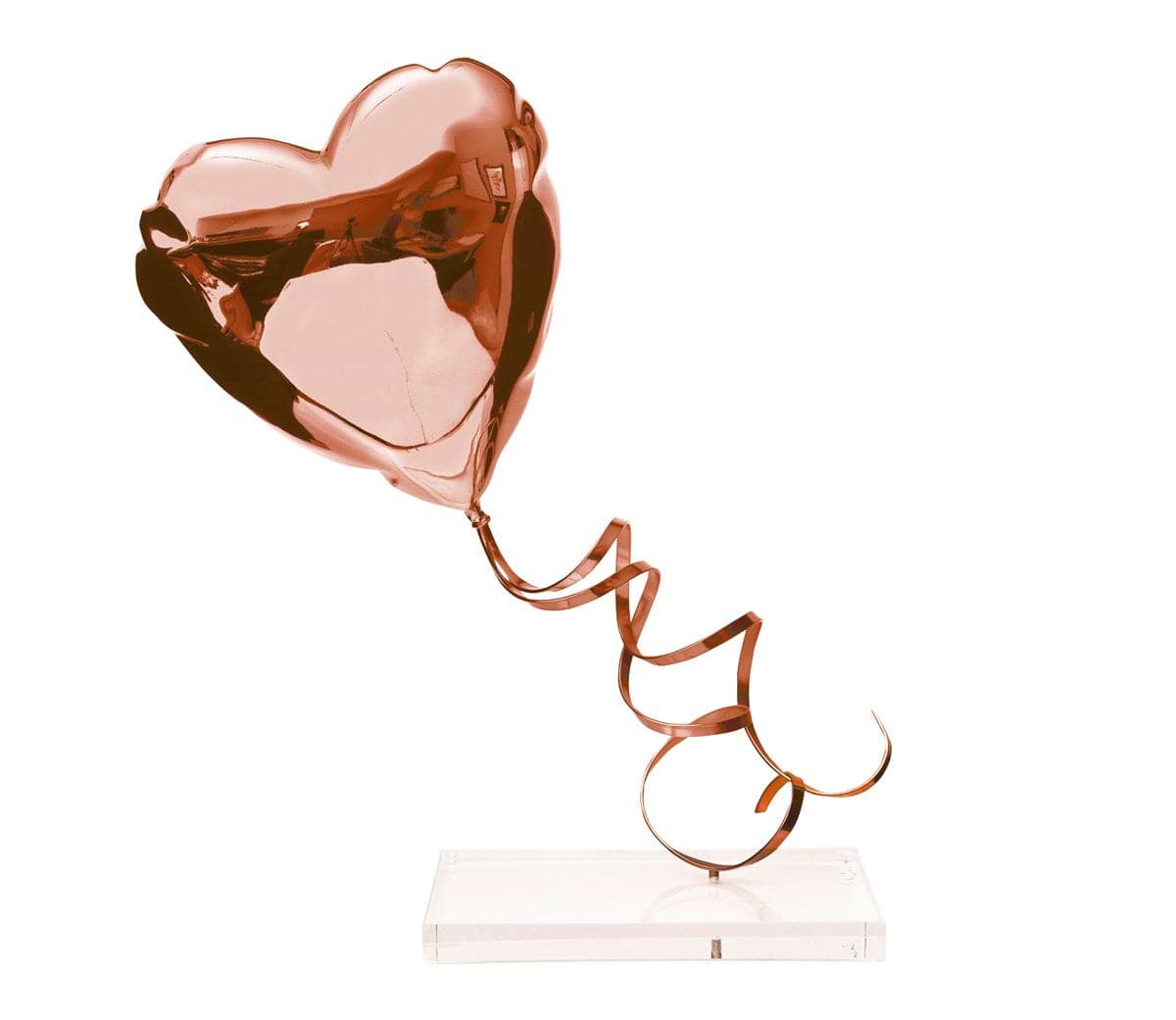 Flying Balloon Heart (Rose Gold)