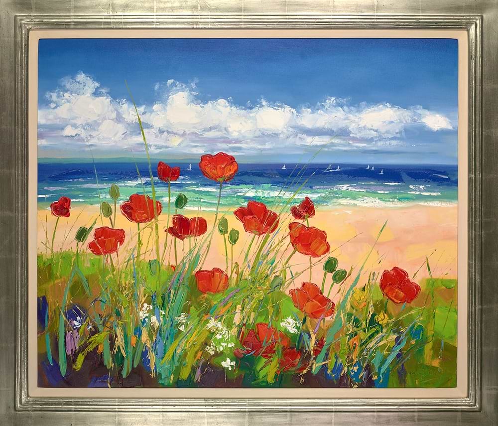 Distant Yachts Through Poppies, North Berwick